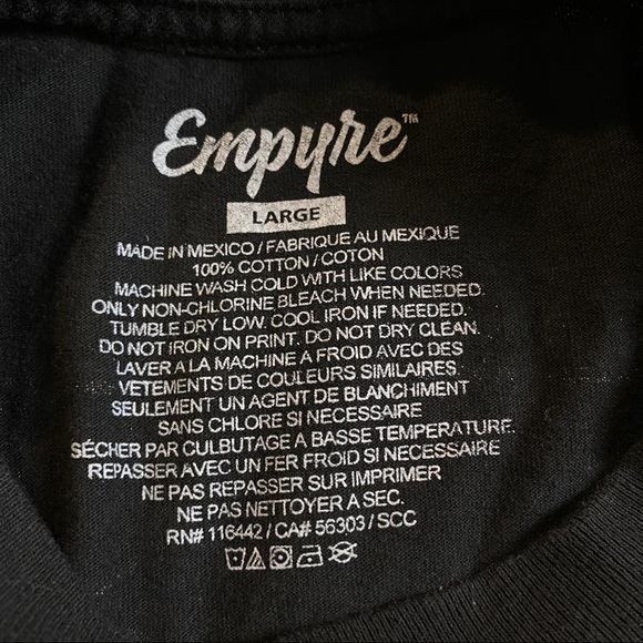 Empyre Fury Black Long Sleeve T-Shirt Large - Picture 10 of 14